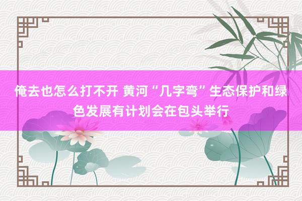 俺去也怎么打不开 黄河“几字弯”生态保护和绿色发展有计划会在包头举行