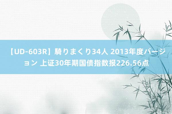 【UD-603R】騎りまくり34人 2013年度バージョン 上证30年期国债指数报226.56点