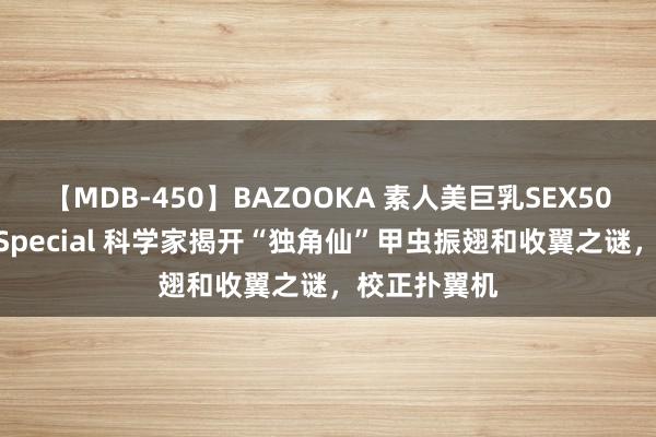 【MDB-450】BAZOOKA 素人美巨乳SEX50連発 8時間Special 科学家揭开“独角仙”甲虫振翅和收翼之谜，校正扑翼机